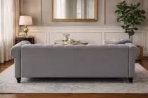 CHESTERFIELD, Canap&eacute; 3 places  en velours