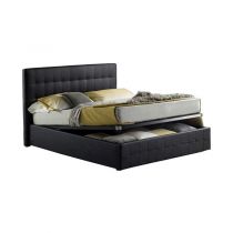 CITY2, Lit coffre existe en plusieurs dimensions en PU, avec option matelas Aloe Vera 18cm