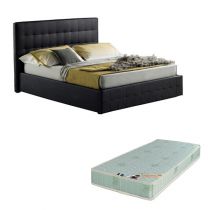 CITY2, Lit coffre existe en plusieurs dimensions en PU, avec option matelas Aloe Vera 18cm