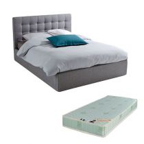CITY2, Lit coffre existe en plusieurs dimensions en PU, avec option matelas Aloe Vera 18cm