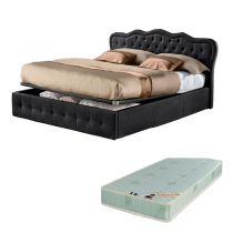 CLASSICAL, Lit coffre existe en plusieurs dimensions en tissu, avec option matelas Aloe Vera 18cm