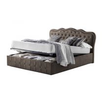 CLASSICAL, Lit coffre existe en plusieurs dimensions en tissu Nubuck, avec option matelas Aloe Vera 18cm