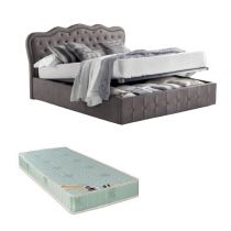 CLASSICAL, Lit coffre existe en plusieurs tailles de couchage : 120/140x190cm 160/180x200cm en Velours