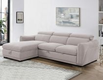 COTYBED, Angle convertible gauche NON reversible COTYBED avec méridienne coffre - Tissu 
