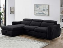 COTYBED, Angle convertible gauche NON reversible COTYBED avec méridienne coffre - Tissu 
