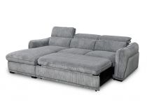 COTYBED, Angle convertible NON reversible COTYBED avec méridienne coffre - Tissu 