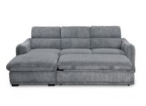 COTYBED, Angle convertible NON reversible COTYBED avec méridienne coffre - Tissu 
