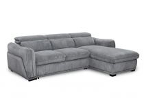 COTYBED, Angle convertible NON reversible COTYBED avec méridienne coffre - Tissu 
