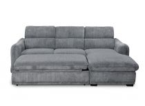 COTYBED, Angle convertible NON reversible COTYBED avec méridienne coffre - Tissu 