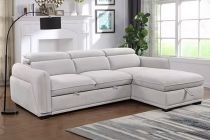 COTYBED, Angle convertible NON reversible COTYBED avec méridienne coffre - Tissu 