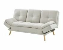 DANIELA, canap&eacute; Clic-clac avec tablette rabattable rev&ecirc;tement tissu NEVE,184*94/114*91cm