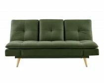 DANIELA, canap&eacute; Clic-clac avec tablette rabattable rev&ecirc;tement tissu NEVE,184*94/114*91cm