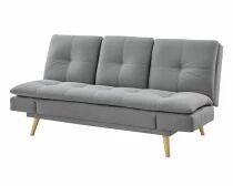 DANIELA, canap&eacute; Clic-clac avec tablette rabattable rev&ecirc;tement tissu NEVE,184*94/114*91cm