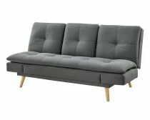 DANIELA, canap&eacute; Clic-clac avec tablette rabattable rev&ecirc;tement tissu NEVE,184*94/114*91cm