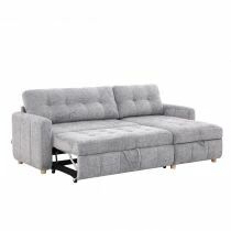 DANUBE, Grand Angle convertible gigogne 2 places + m&eacute;ridienne coffre