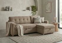 DANUBE, Grand Angle convertible gigogne 2 places + m&eacute;ridienne coffre