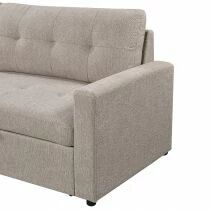 DANUBE, Grand Angle convertible gigogne 2 places + m&eacute;ridienne coffre