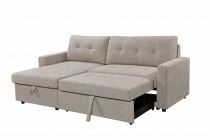 DANUBE, Grand Angle convertible gigogne 2 places + m&eacute;ridienne coffre