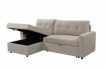 DANUBE, Grand Angle convertible gigogne 2 places + m&eacute;ridienne coffre