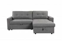 DANUBE, Grand Angle convertible gigogne 2 places + m&eacute;ridienne coffre