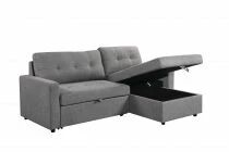 DANUBE, Grand Angle convertible gigogne 2 places + m&eacute;ridienne coffre