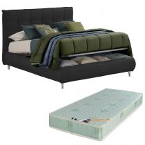 DEVA, Lit Coffre, différentes dimensions et revêtements disponibles, avec matelas