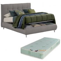 DEVA, Lit Coffre, différentes dimensions et revêtements disponibles, avec matelas