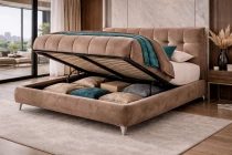 DEVA, Lit Coffre, diff&eacute;rentes dimensions et rev&ecirc;tements disponibles, sans matelas