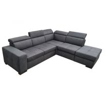 DYLAN, Canapé grand angle convertible Gigogne 2 places, revêtement Tissu Artemis ou Luna