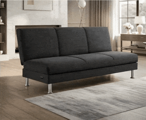 ELIOS Clic Clac en tissu BARREL GRIS, avec coffre