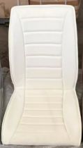 EMMA chaise (désignée par Vittorio Bellini)-pieds chromés PU