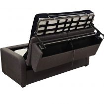 ERIC, Convertible Rapido pour usage quotidien, couchage 120,140 ou 160 cm en Tissu Galardo 