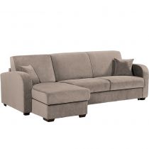 ERIC CORNER, Convertible d\'angle Rapido pour usage quotidien, couchage 120, 140 ou 160 cm en Tissu Artemis 