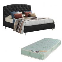 FRIDA, Lit Coffre, différentes dimensions et revêtements disponibles, avec matelas