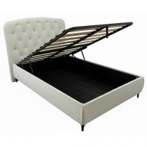 FRIDA, lit coffre, différentes dimensions et revêtements disponibles, sans matelas