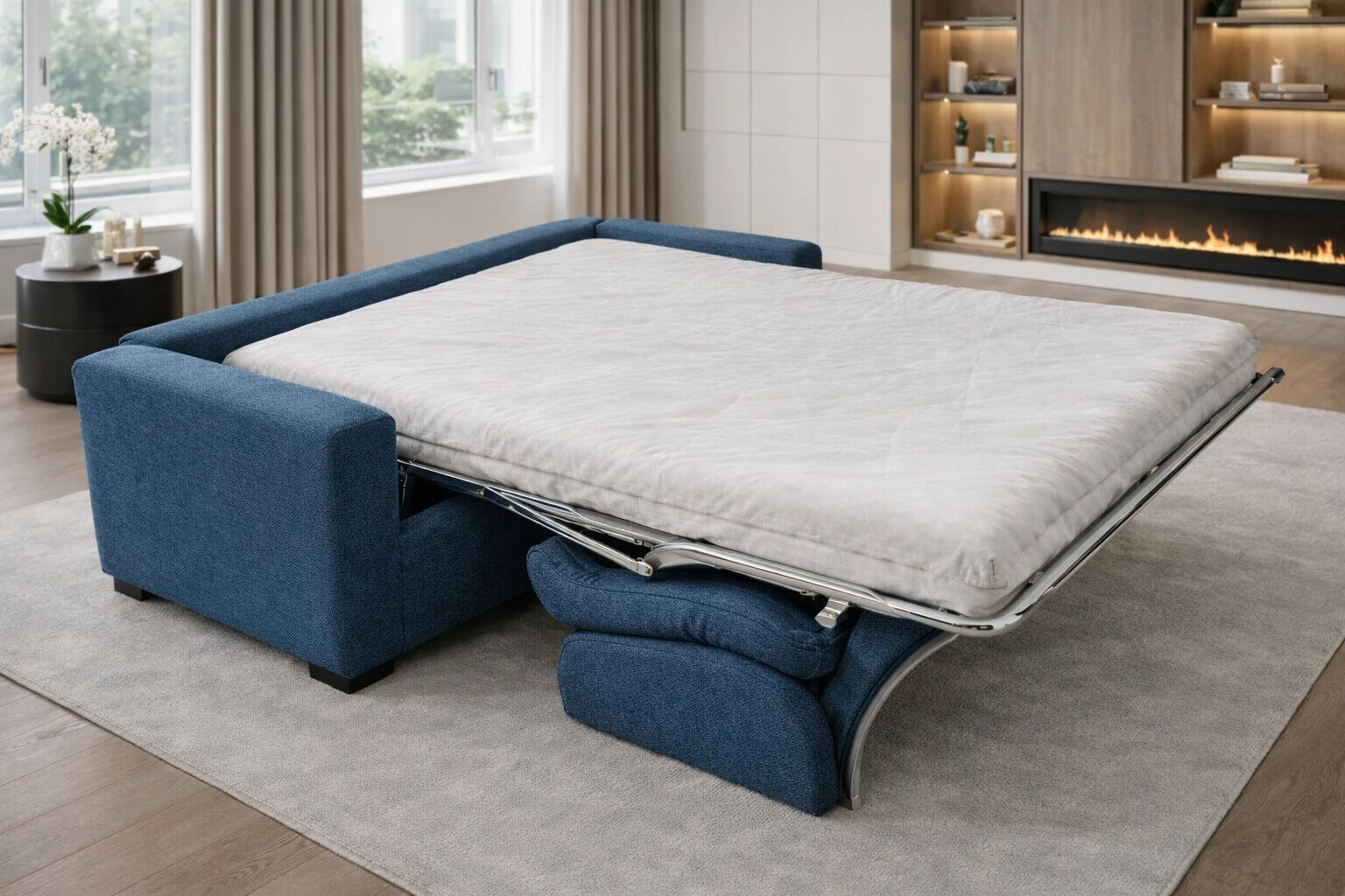 GEANT, Convertible pour usage quotidien, Couchage 140cm  en tissu Artemis