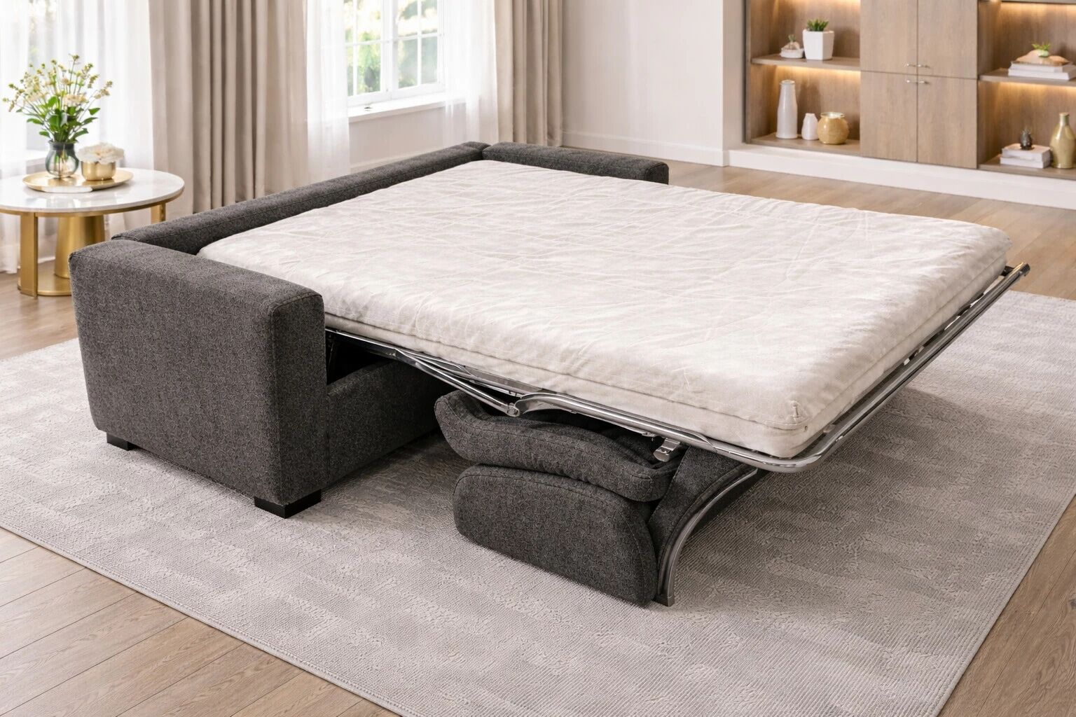 GEANT, Convertible pour usage quotidien, Couchage 140cm  en tissu Artemis