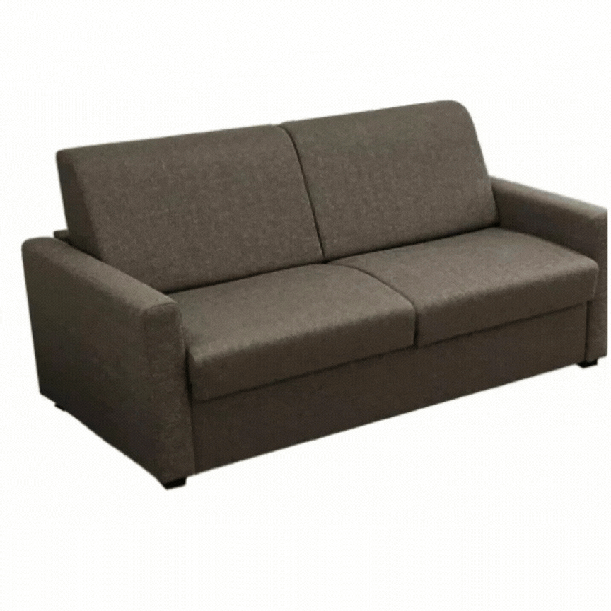 GEANT, Convertible pour usage quotidien, Couchage 140cm en Velours C&ocirc;tel&eacute; 