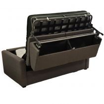 GEANT, Convertible pour usage quotidien, Couchage 160cm en Velours Côtelé 
