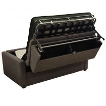 GEANT, Convertible pour usage quotidien, Couchage 160cm en Velours Côtelé 