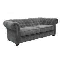 IMPERIAL, Canapé 2 places Chesterfield convertible Som\'toile en velours Tiffany