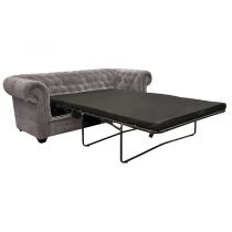 IMPERIAL, Canapé 2 places Chesterfield convertible Som\'toile en velours Tiffany