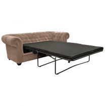 IMPERIAL, Canapé 2 places Chesterfield convertible Som\'toile en velours Tiffany