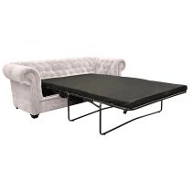 IMPERIAL, Canapé 2 places Chesterfield convertible Som\'toile en velours Tiffany