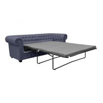 IMPERIAL, Canapé 3 places Chesterfield convertible Som\'toile en cuir régénéré