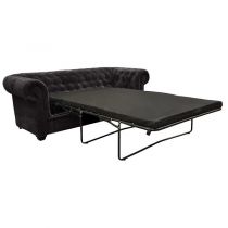 IMPERIAL, Canapé 3 places Chesterfield convertible Som\'toile en velours Tiffany