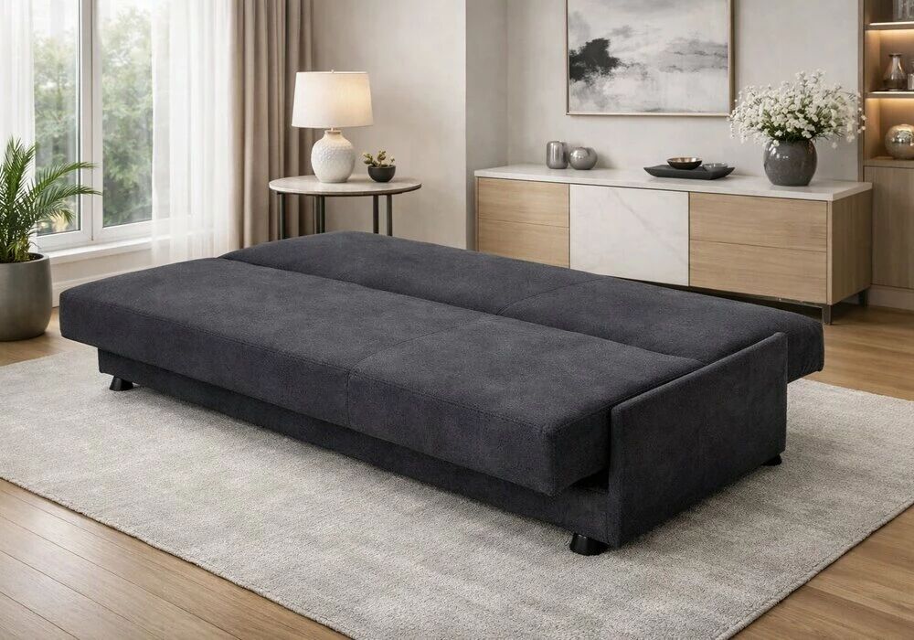 ISCHIA, canap&eacute; Clic-clac rev&ecirc;tement tissu ENJOY