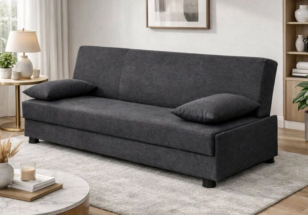 ISCHIA, canap&eacute; Clic-clac rev&ecirc;tement tissu ENJOY