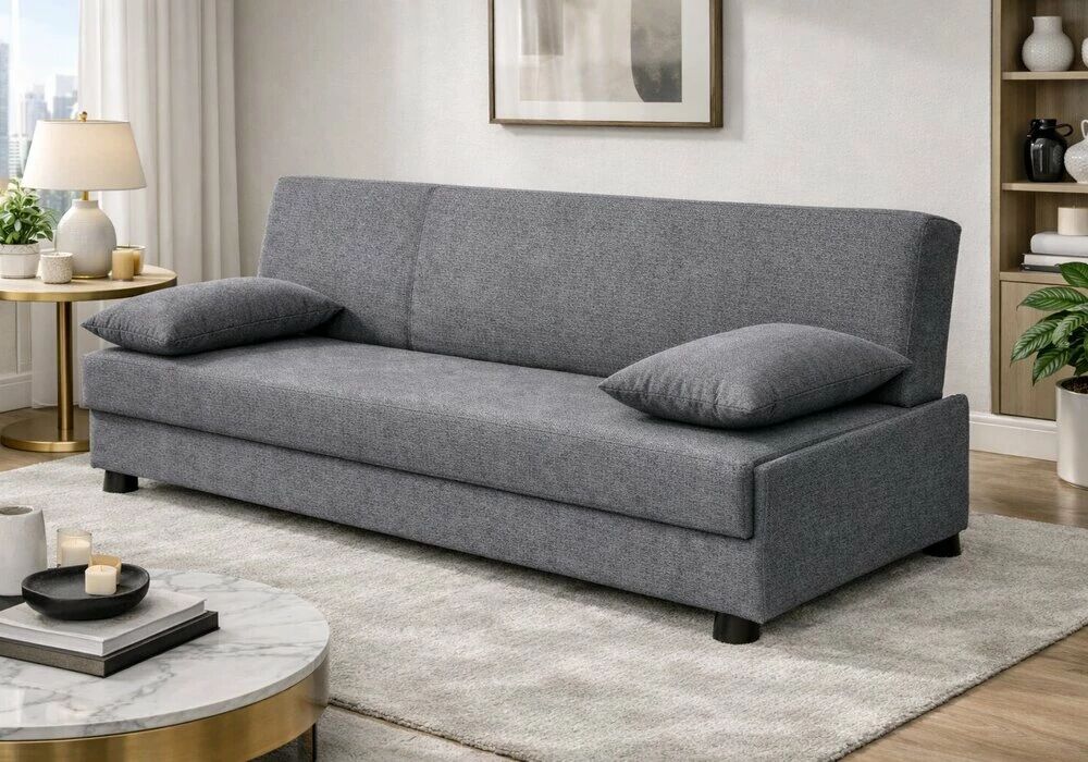 ISCHIA, canap&eacute; Clic-clac rev&ecirc;tement tissu ENJOY