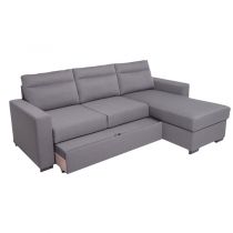 ITACA, Canapé convertible Gigogne avec coffre, revêtement Tissu Artemis ou Luna